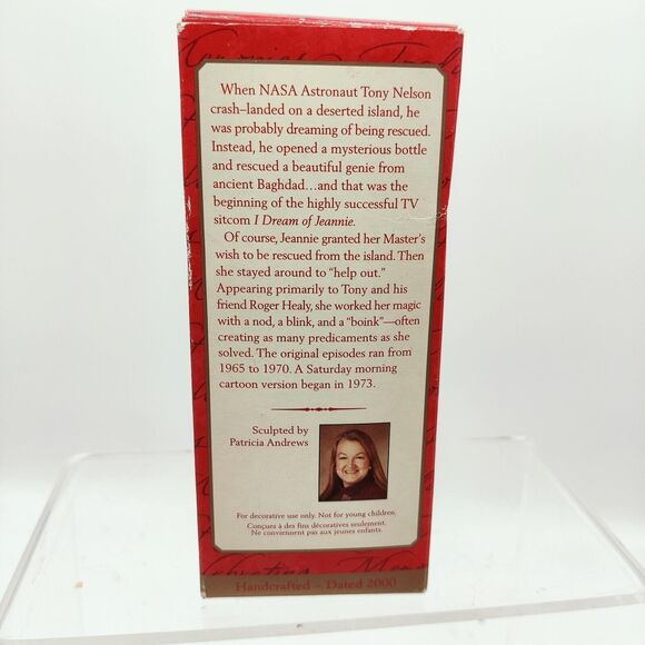 Hallmark 2000 I Dream of Jeannie Ornament with Bottle original box - Picture 10 of 10